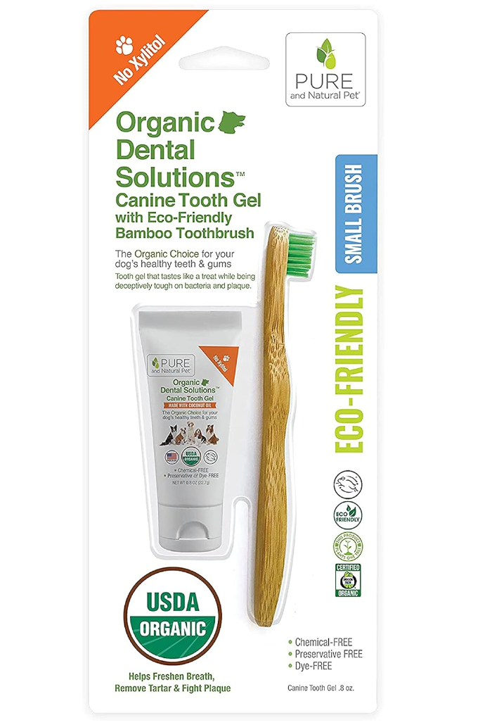 Organic Canine Tooth Gel + Eco Friendly Toothbrush